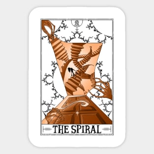 The Spiral Tarotesque (Light) Sticker